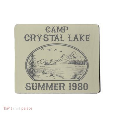 Summer Camp Retro 1980 Crystal Clear Lake Halloween Friday Mousepad