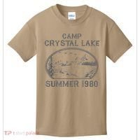 Summer Camp Retro 1980 Crystal Clear Lake Halloween Friday Kids T-Shirt thumb 0
