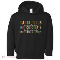 Santa Claus Reindeer Hot Chocolate Festive Chrsitmas Toddler Hoodie thumb 0