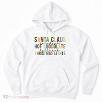 Santa Claus Reindeer Hot Chocolate Festive Chrsitmas Hoodie thumb 0