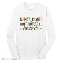 Santa Claus Reindeer Hot Chocolate Festive Chrsitmas Long Sleeve Shirt thumb 0
