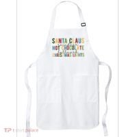 Santa Claus Reindeer Hot Chocolate Festive Chrsitmas Apron thumb 0