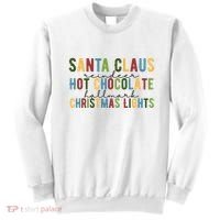 Santa Claus Reindeer Hot Chocolate Festive Chrsitmas Sweatshirt thumb 0