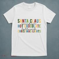 Santa Claus Reindeer Hot Chocolate Festive Chrsitmas T-Shirt thumb 5