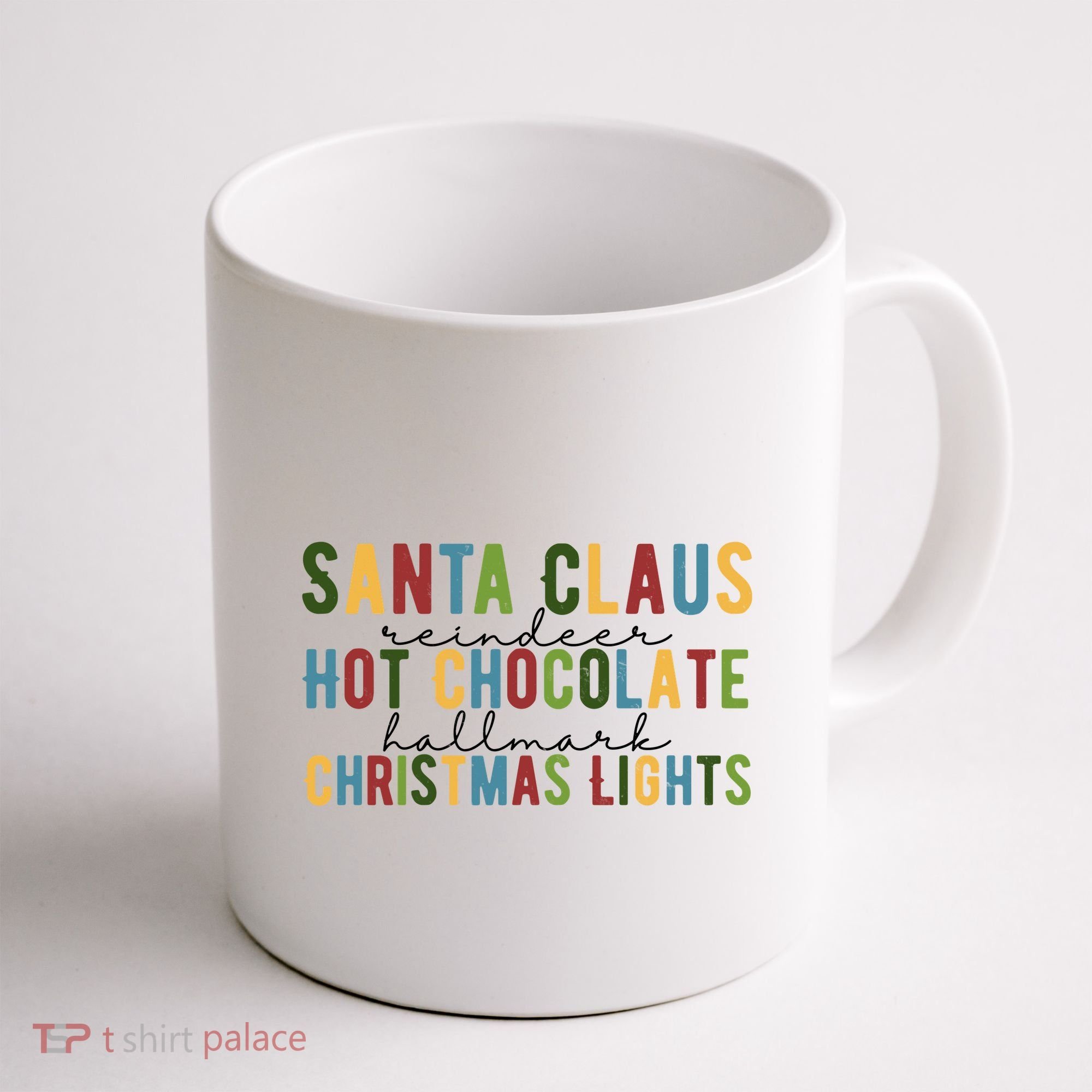 Santa Claus Reindeer Hot Chocolate Festive Chrsitmas Coffee Mug