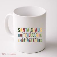 Santa Claus Reindeer Hot Chocolate Festive Chrsitmas Coffee Mug thumb 0