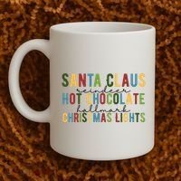 Santa Claus Reindeer Hot Chocolate Festive Chrsitmas Coffee Mug thumb 2