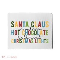 Santa Claus Reindeer Hot Chocolate Festive Chrsitmas Mousepad thumb 0
