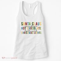 Santa Claus Reindeer Hot Chocolate Festive Chrsitmas Women's Tank Top thumb 0