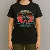 South Carolina Retro Palm Tree Beach 80s Style T-Shirt thumb 4