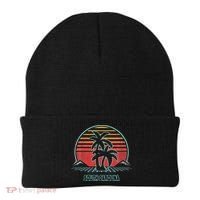 South Carolina Retro Palm Tree Beach 80s Style Beanie thumb 0