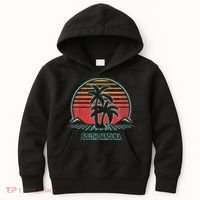 South Carolina Retro Palm Tree Beach 80s Style Kids Hoodie thumb 0