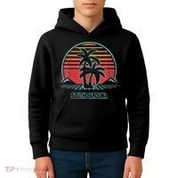 South Carolina Retro Palm Tree Beach 80s Style Kids Hoodie thumb 4