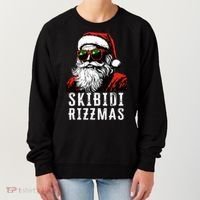 S.K.I.B.I.D.I Christmas Rizz Santa Claus Charisma Cool Women's Sweatshirt thumb 0