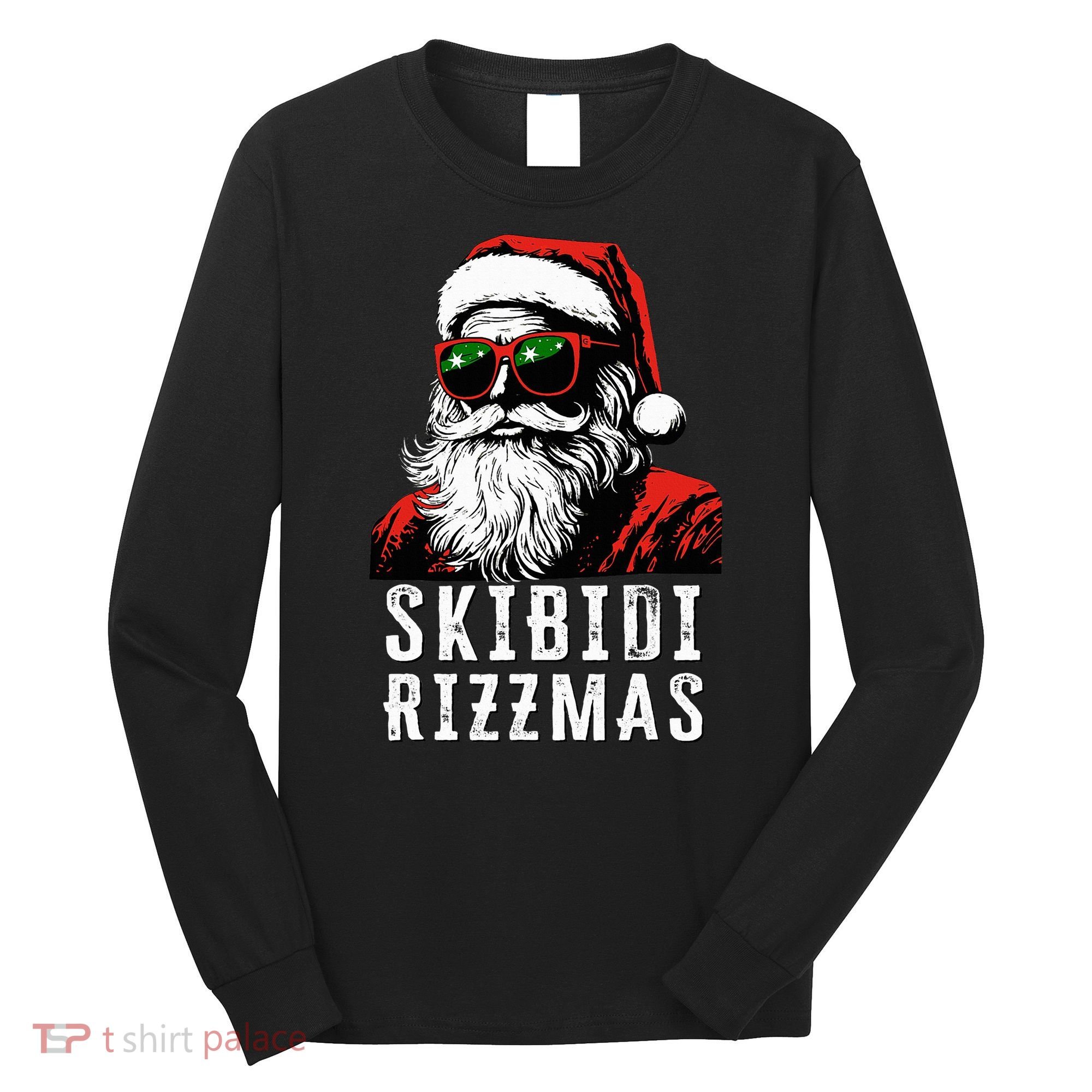 S.K.I.B.I.D.I Christmas Rizz Santa Claus Charisma Cool Long Sleeve Shirt