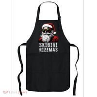S.K.I.B.I.D.I Christmas Rizz Santa Claus Charisma Cool Apron thumb 0