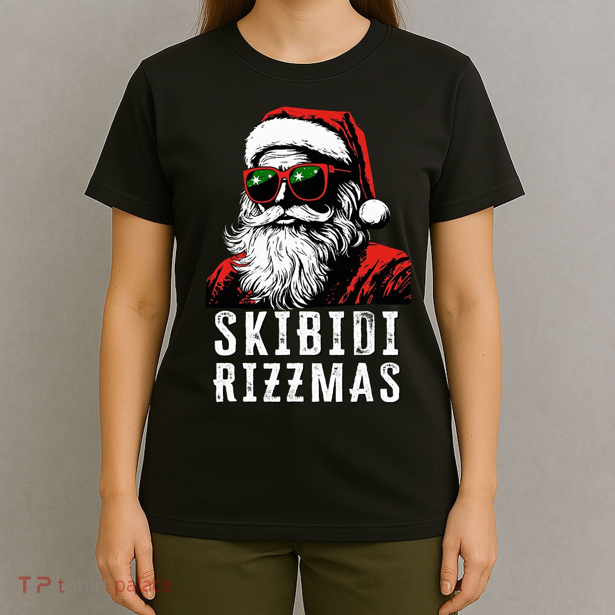 S.K.I.B.I.D.I Christmas Rizz Santa Claus Charisma Cool T-Shirt