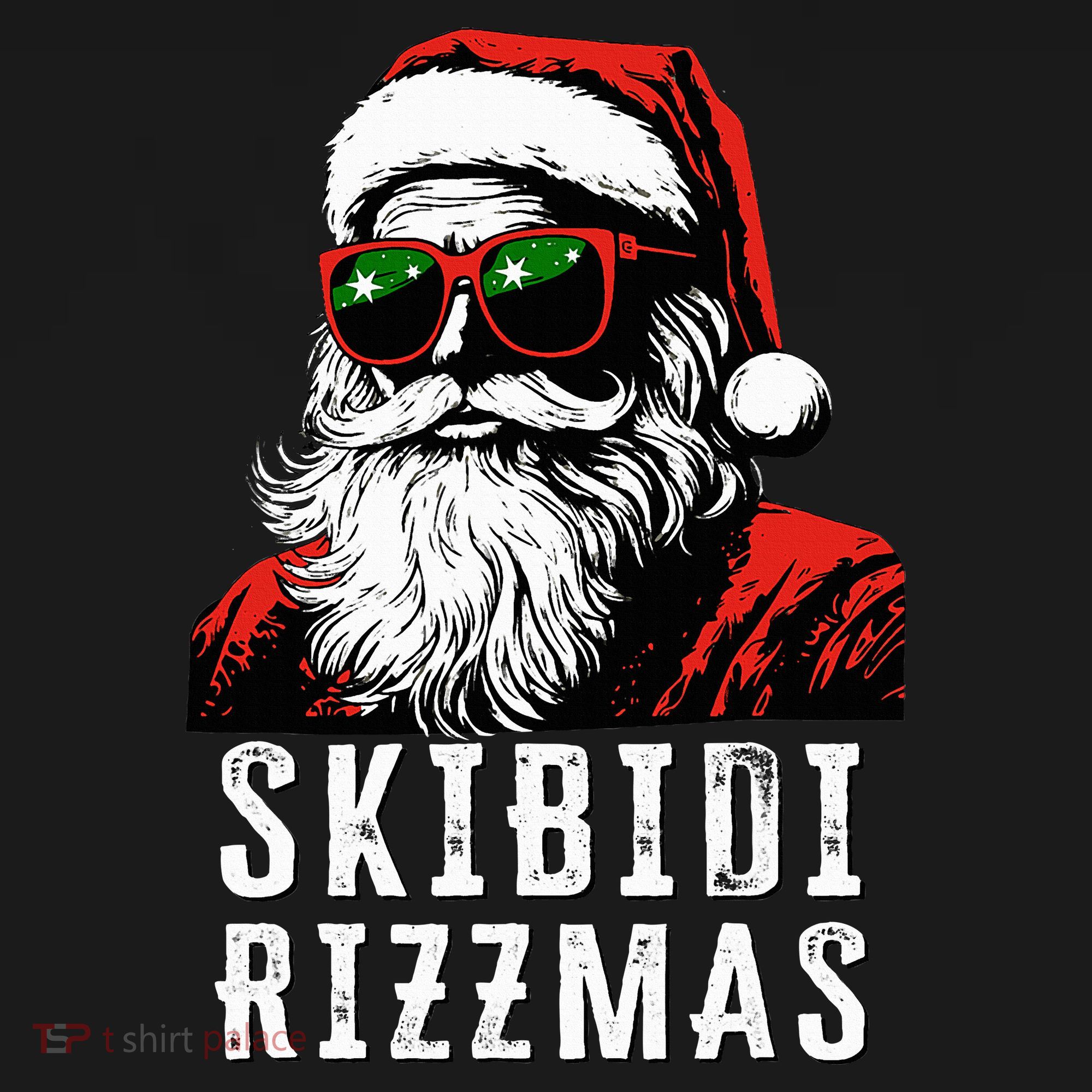 S.K.I.B.I.D.I Christmas Rizz Santa Claus Charisma Cool T-Shirt