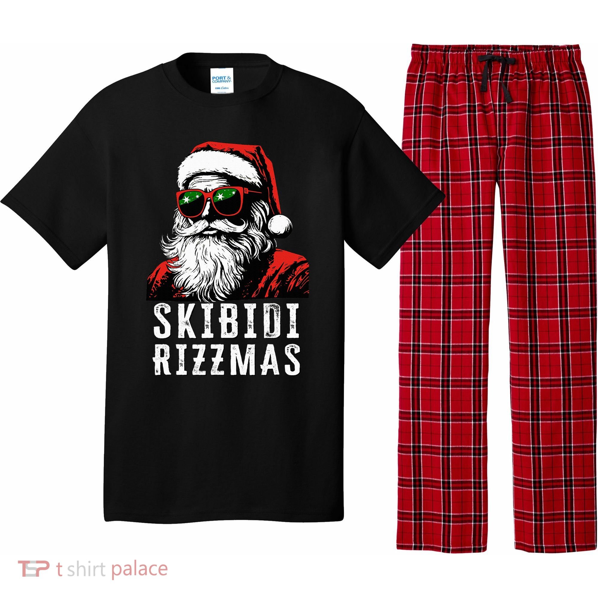 S.K.I.B.I.D.I Christmas Rizz Santa Claus Charisma Cool Pajama Set