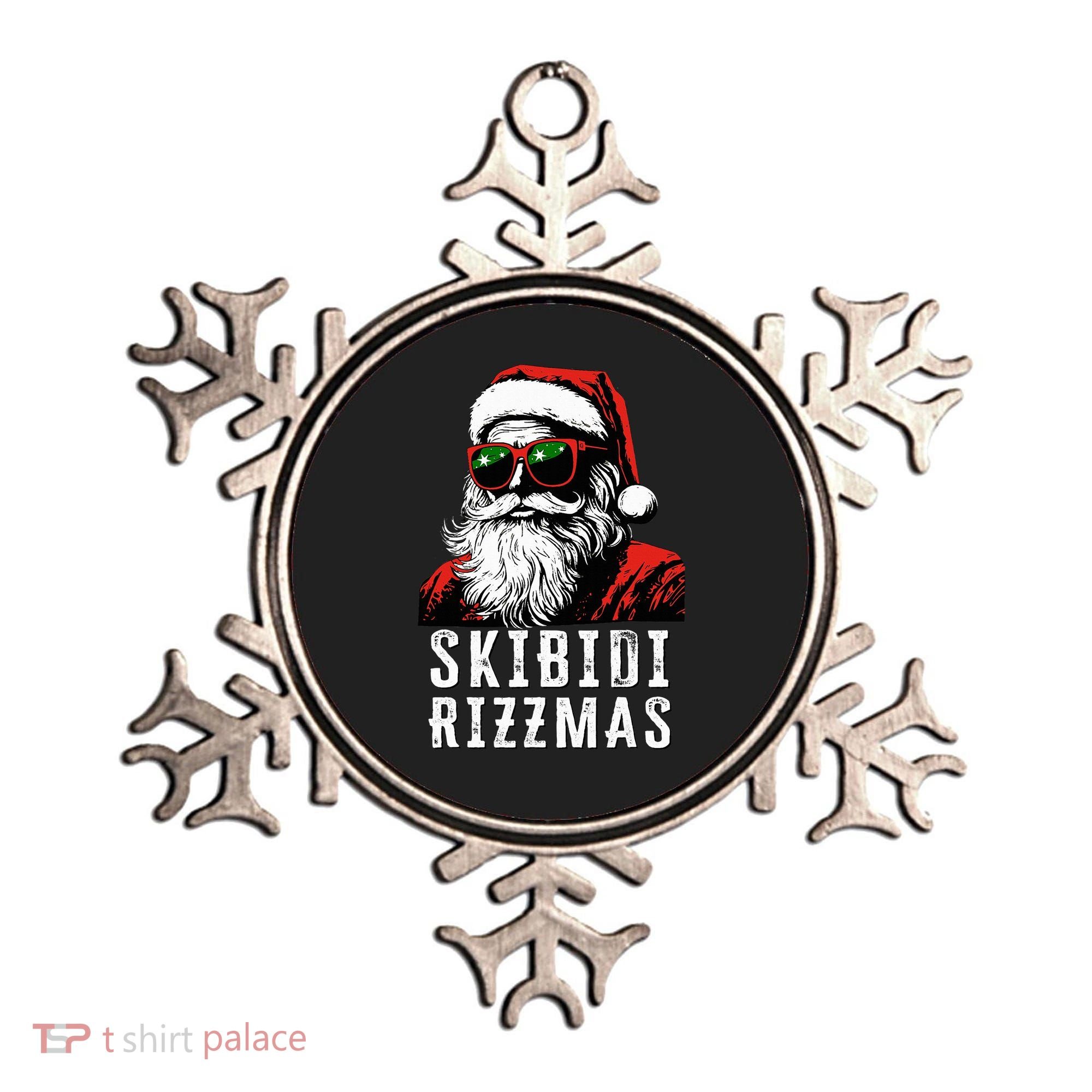 S.K.I.B.I.D.I Christmas Rizz Santa Claus Charisma Cool Ornament