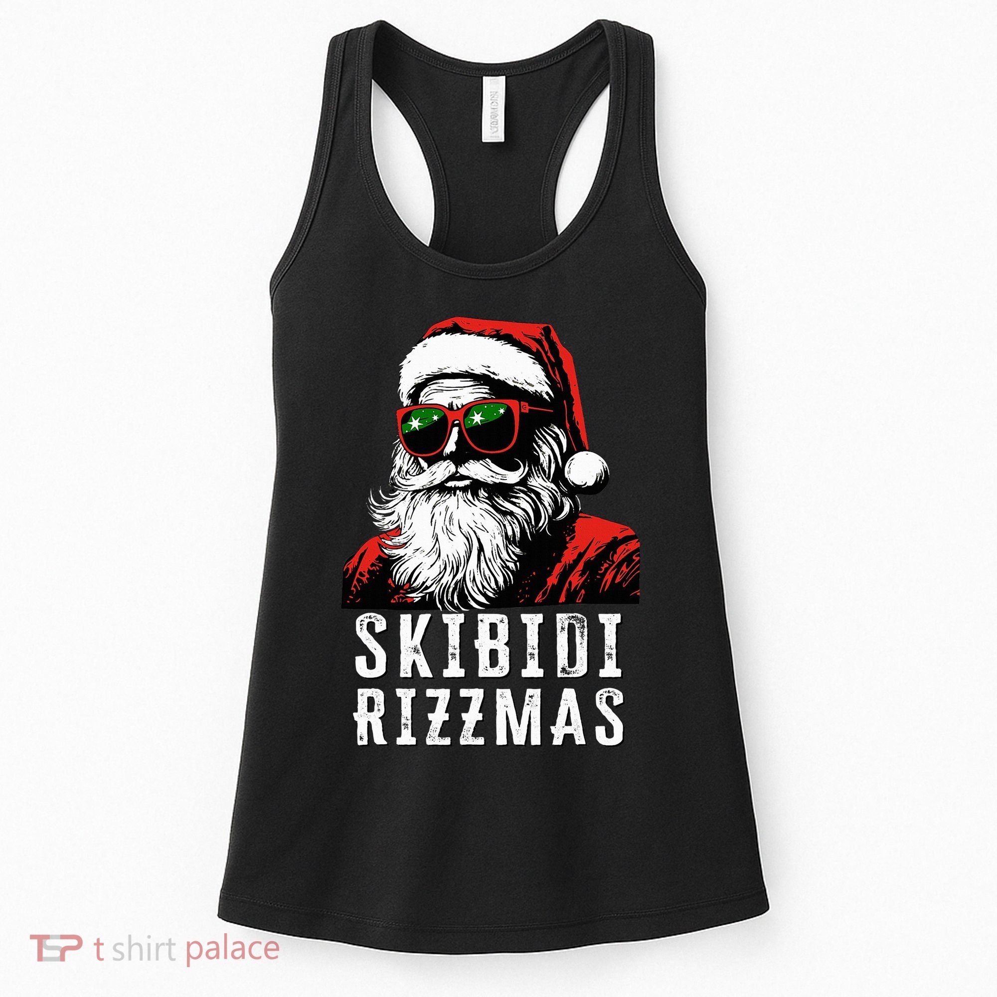 S.K.I.B.I.D.I Christmas Rizz Santa Claus Charisma Cool Women's Tank Top