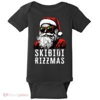 S.K.I.B.I.D.I Christmas Rizz Santa Claus Charisma Cool Baby Bodysuit thumb 0