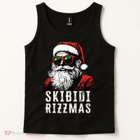 S.K.I.B.I.D.I Christmas Rizz Santa Claus Charisma Cool Tank Top thumb 2