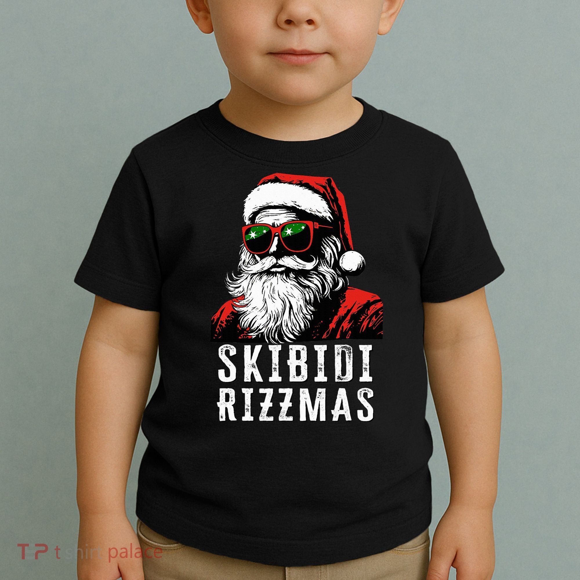 S.K.I.B.I.D.I Christmas Rizz Santa Claus Charisma Cool Toddler T-Shirt