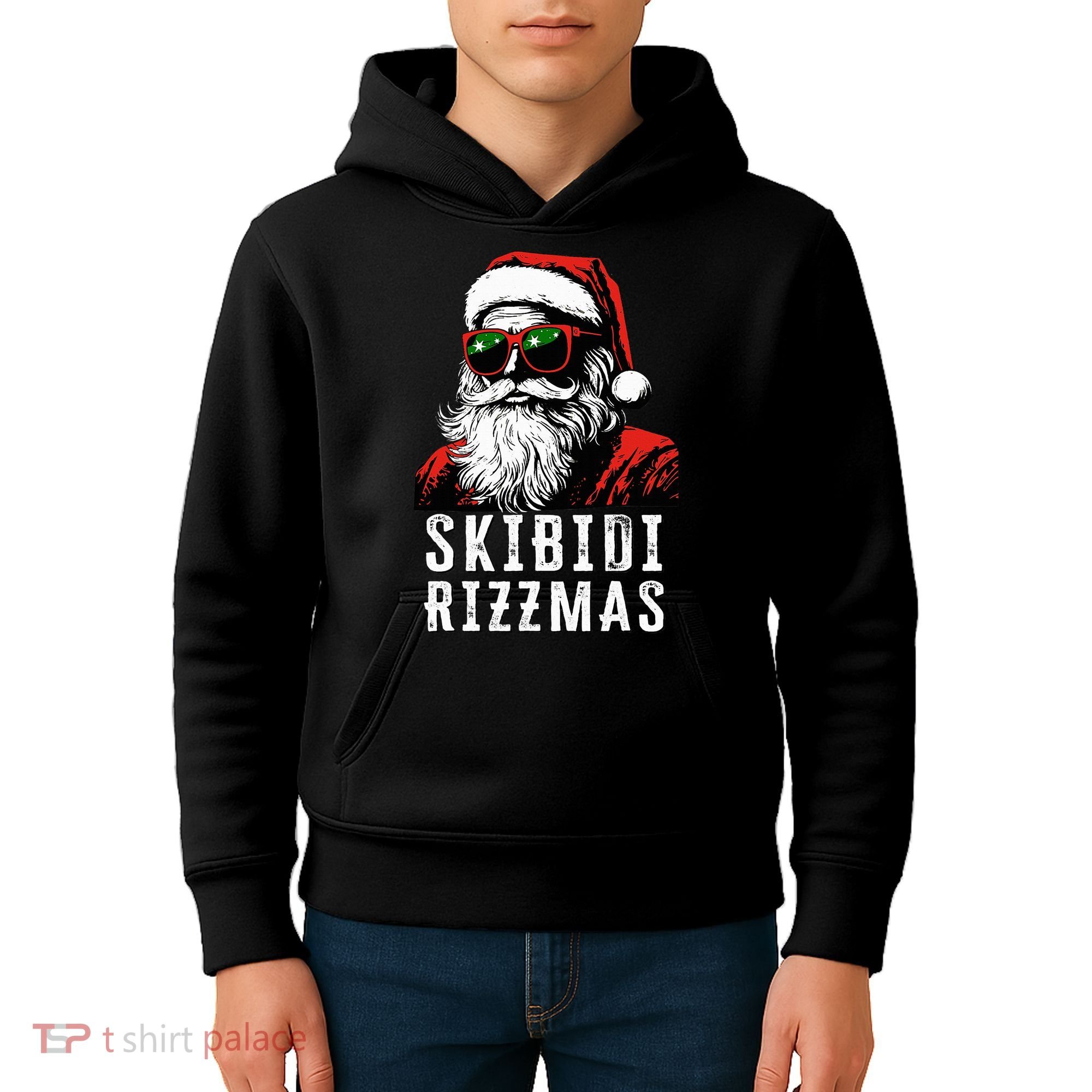 S.K.I.B.I.D.I Christmas Rizz Santa Claus Charisma Cool Kids Hoodie