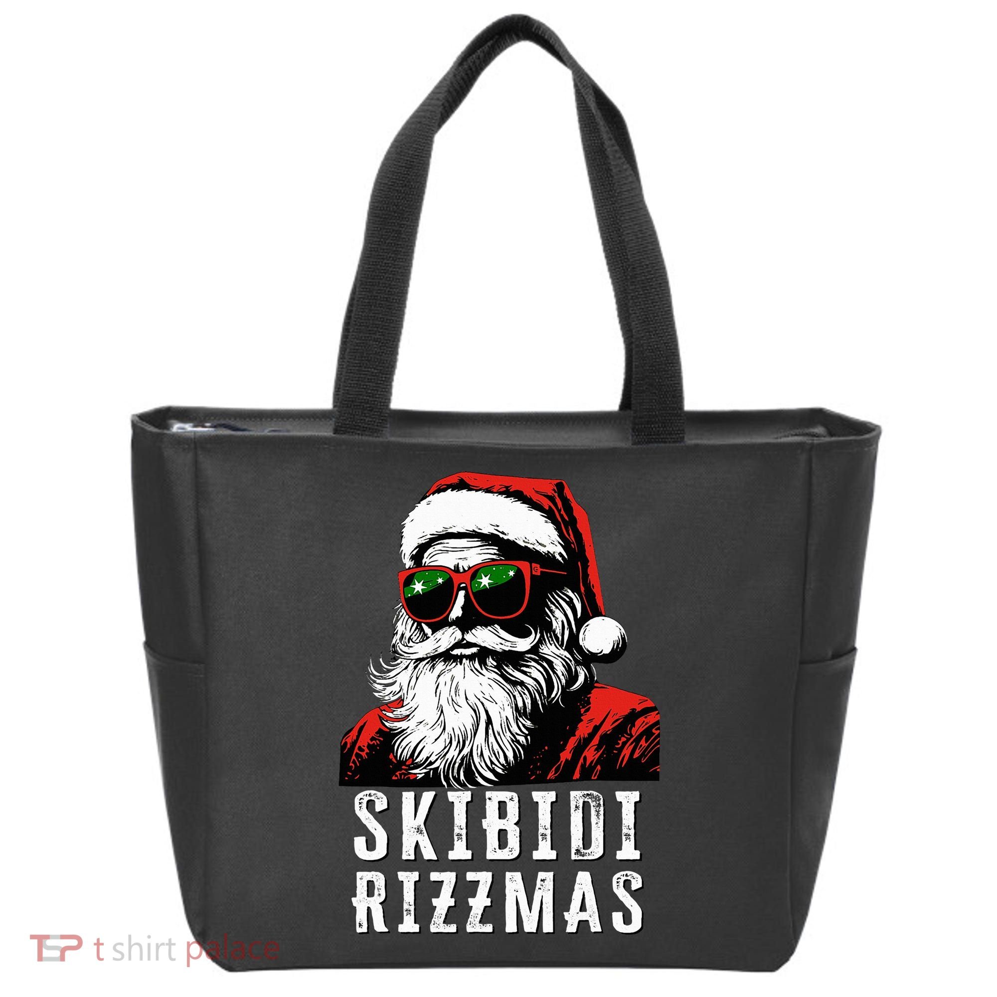 S.K.I.B.I.D.I Christmas Rizz Santa Claus Charisma Cool Tote Bag