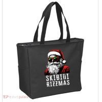 S.K.I.B.I.D.I Christmas Rizz Santa Claus Charisma Cool Tote Bag thumb 2