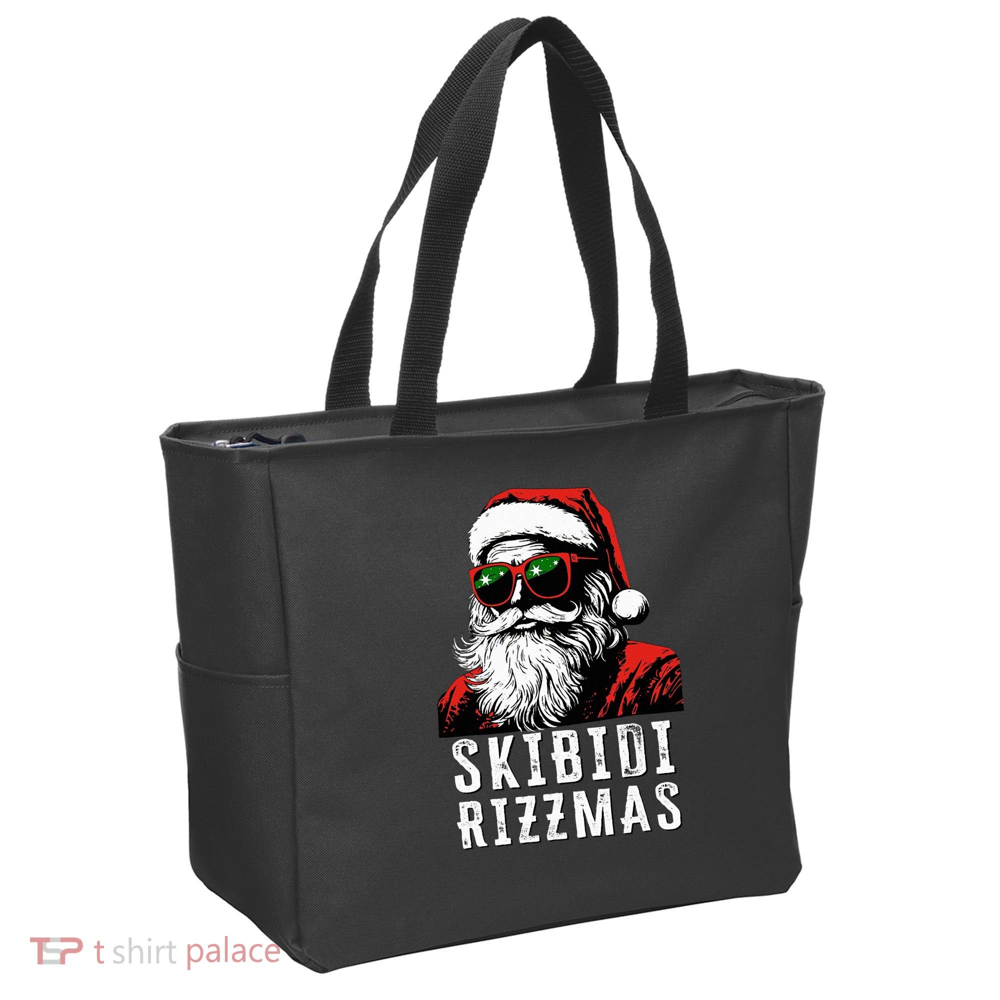 S.K.I.B.I.D.I Christmas Rizz Santa Claus Charisma Cool Tote Bag