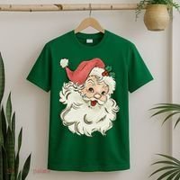 Super Cute Retro Santa Claus Vintage Christmas Gift T-Shirt thumb 2