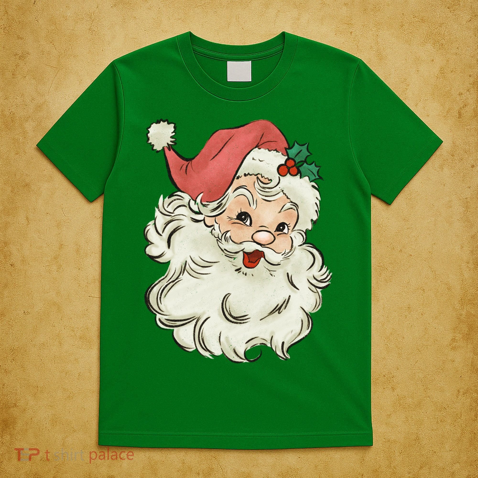 Super Cute Retro Santa Claus Vintage Christmas Gift T-Shirt