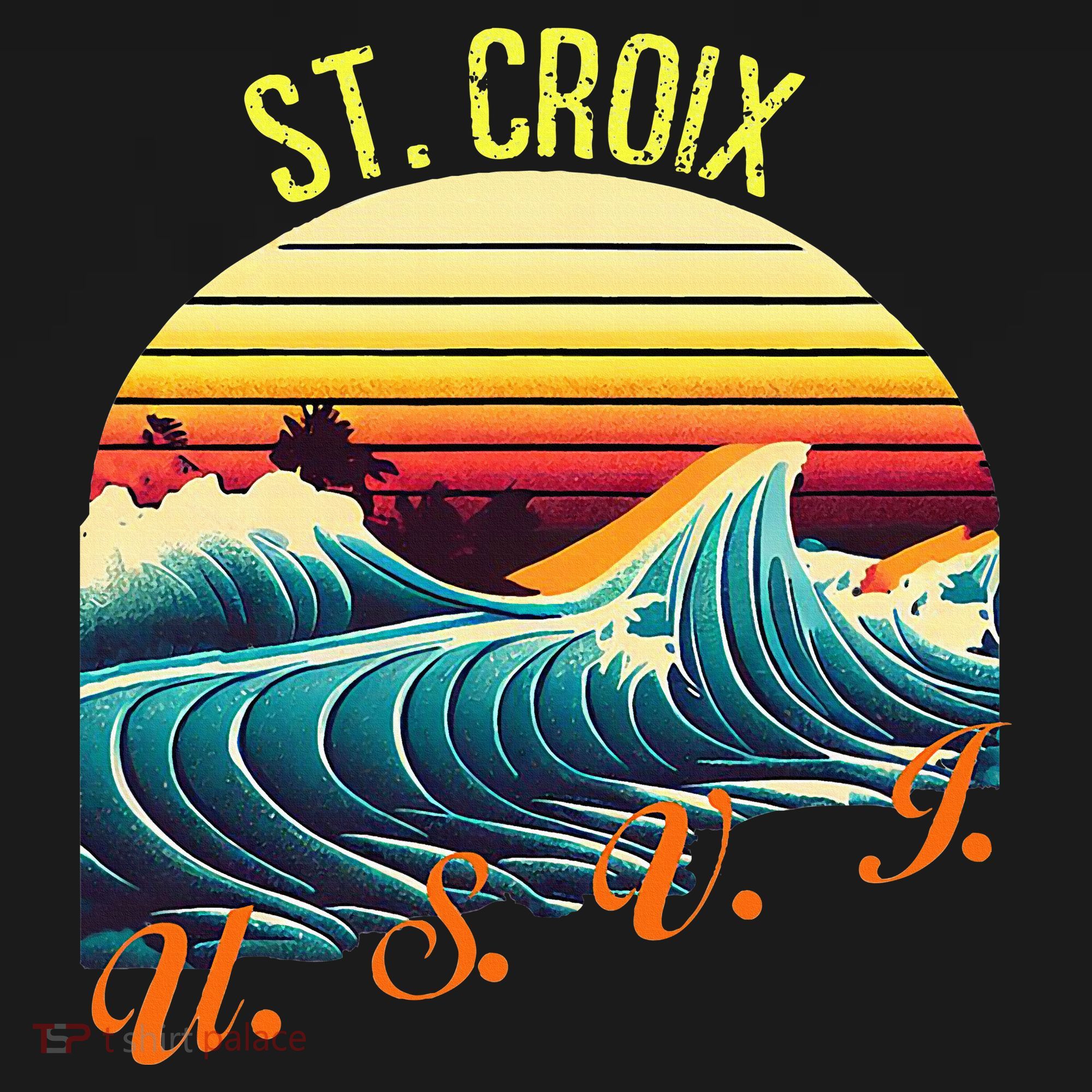 St. Croix Retro Surf Apparel & Beachwear St. Croix T-Shirt