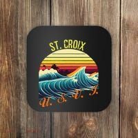 St. Croix Retro Surf Apparel & Beachwear St. Croix Coaster thumb 0