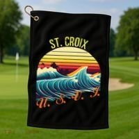 St. Croix Retro Surf Apparel & Beachwear St. Croix Golf Towel thumb 1