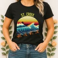 St. Croix Retro Surf Apparel & Beachwear St. Croix Women's T-Shirt thumb 2