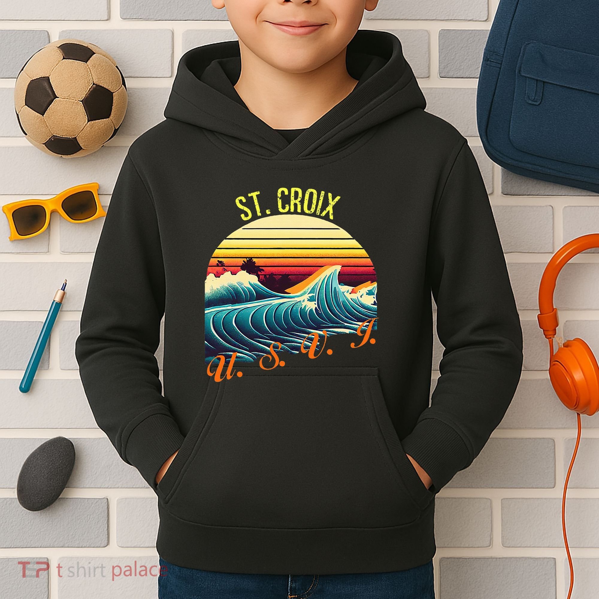 St. Croix Retro Surf Apparel & Beachwear St. Croix Kids Hoodie