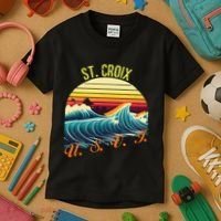 St. Croix Retro Surf Apparel & Beachwear St. Croix Kids T-Shirt thumb 3