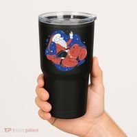 Santa Claus Riding Lobster Tumbler thumb 2