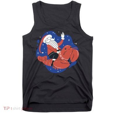 Santa Claus Riding Lobster Tank Top