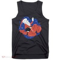 Santa Claus Riding Lobster Tank Top thumb 0