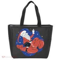 Santa Claus Riding Lobster Tote Bag thumb 0