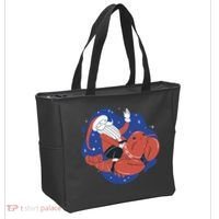 Santa Claus Riding Lobster Tote Bag thumb 2
