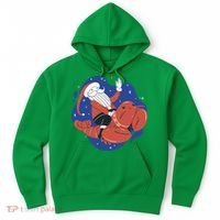 Santa Claus Riding Lobster Hoodie thumb 0