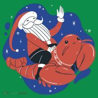Santa Claus Riding Lobster Hoodie thumb 7