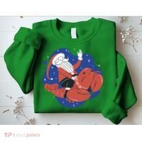 Santa Claus Riding Lobster Sweatshirt thumb 2