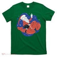 Santa Claus Riding Lobster T-Shirt thumb 0