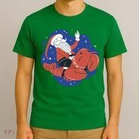 Santa Claus Riding Lobster T-Shirt thumb 3